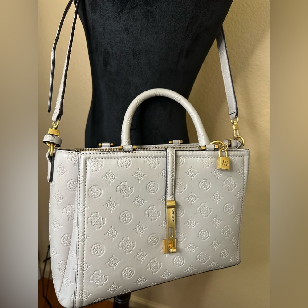 Vintage Guess James Satchel Crossbody Bag